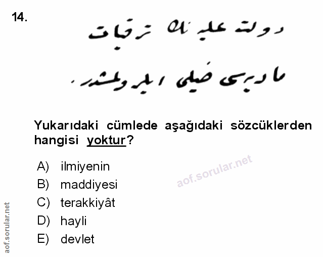 Soru 14