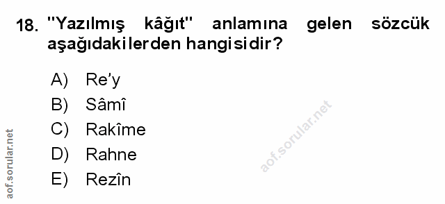 Soru 18