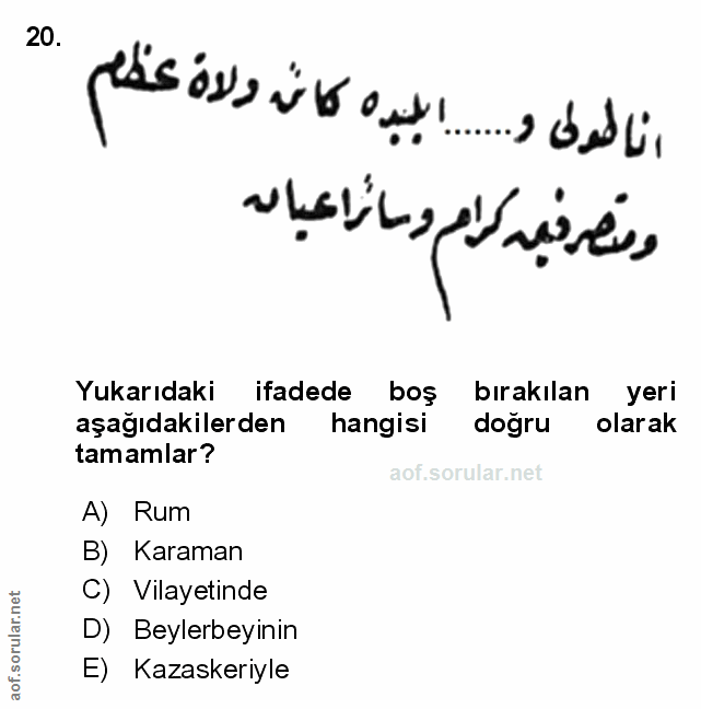 Soru 20