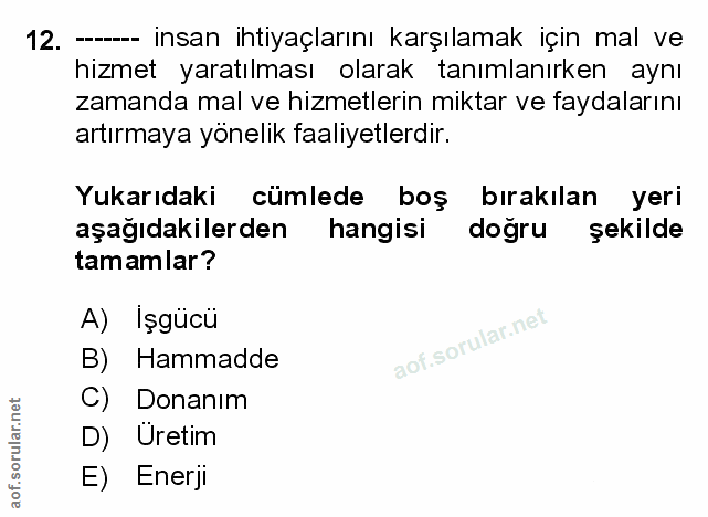 Soru 12