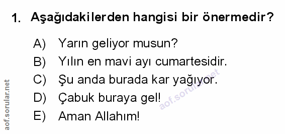 Soru 1