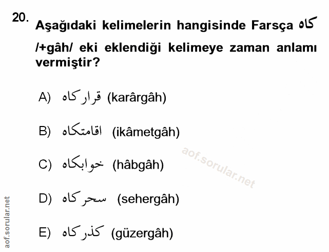 Soru 20