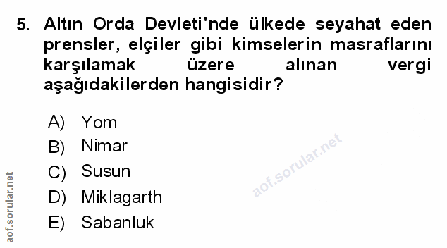 Soru 5