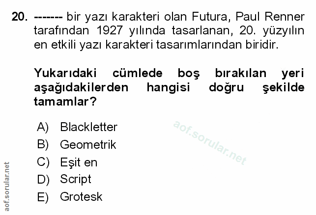 Soru 20