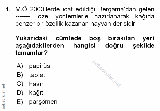 Soru 1