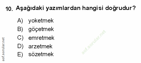 Soru 10
