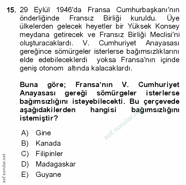 Soru 15