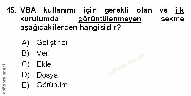 Soru 15