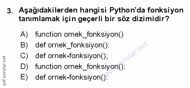 Soru 3