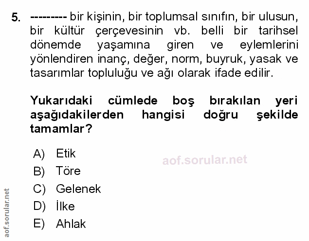 Soru 5