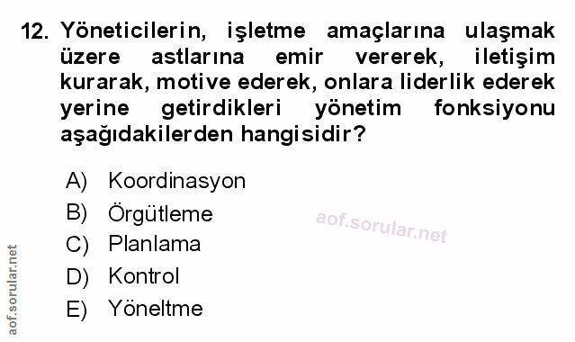 Soru 12