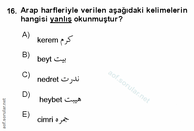Soru 16