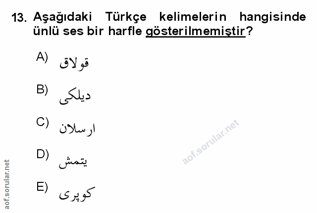 Soru 13
