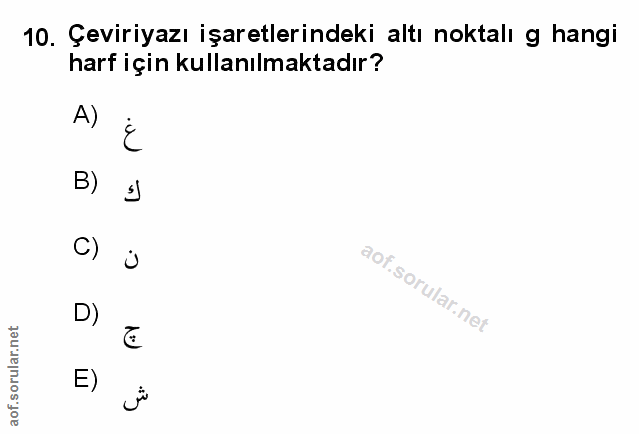 Soru 10