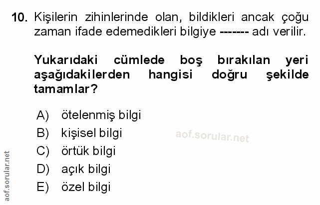 Soru 10