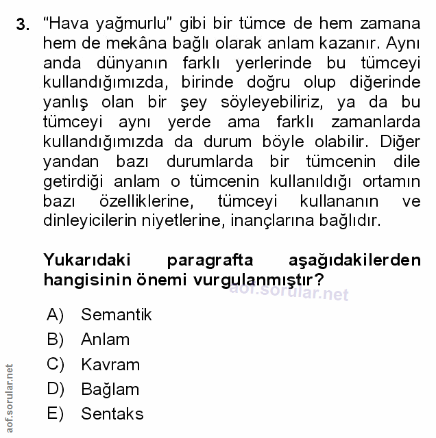 Soru 3