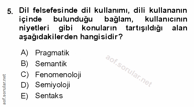 Soru 5