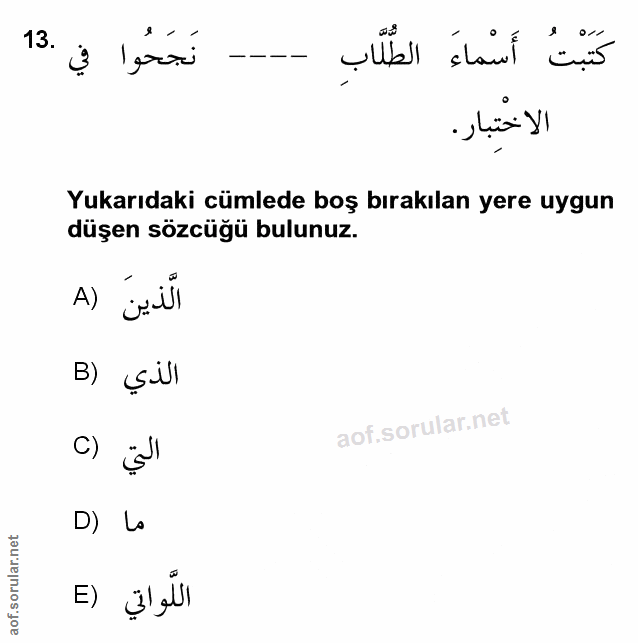 Soru 13
