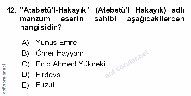 Soru 12