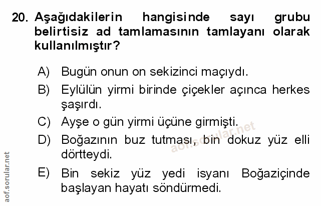 Soru 20
