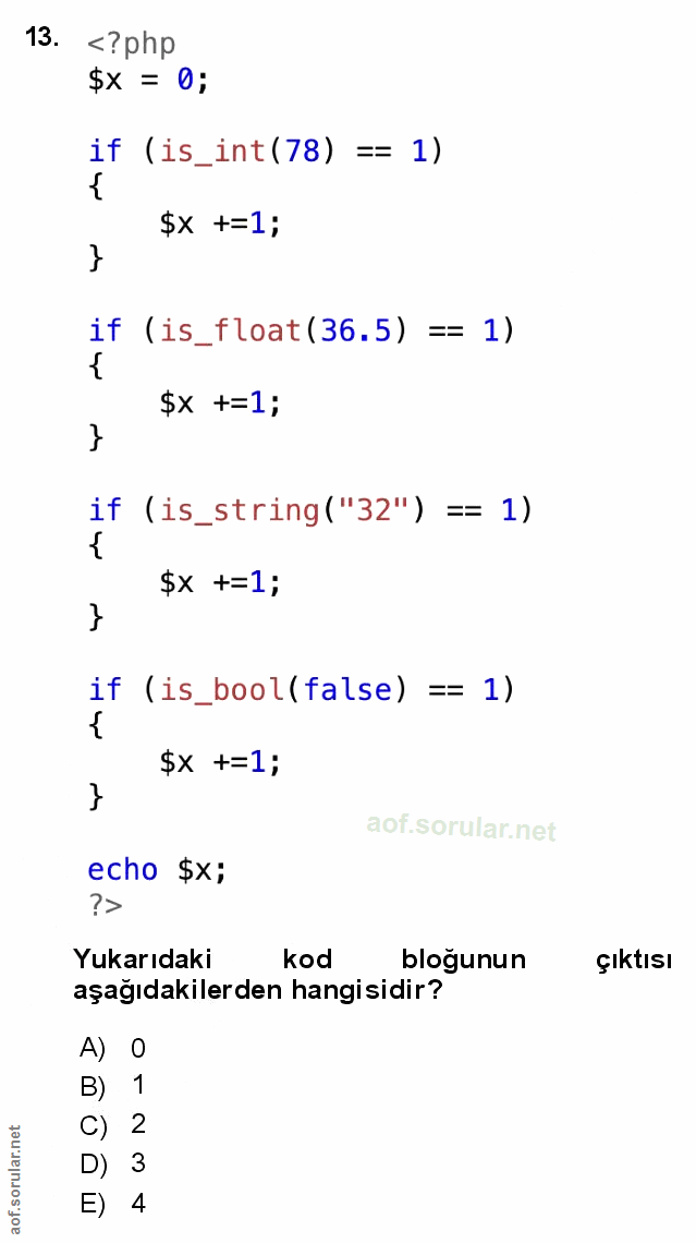 Soru 13