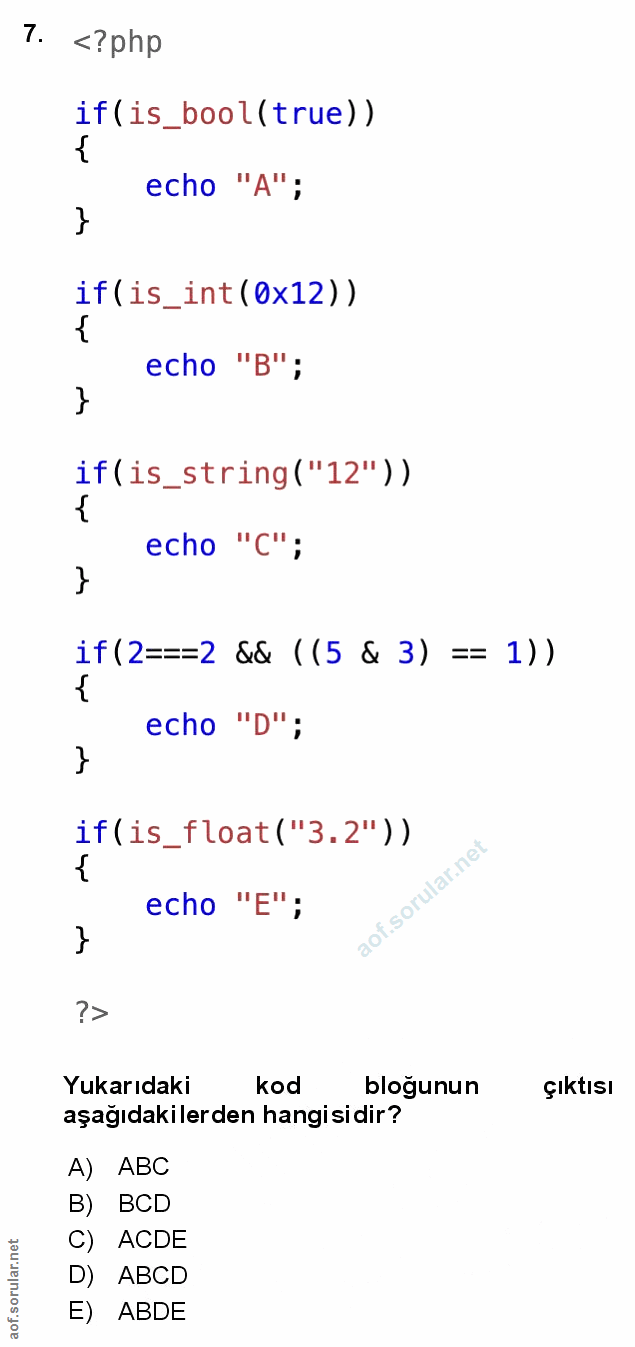 Soru 7