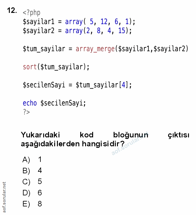 Soru 12