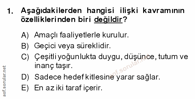 Soru 1