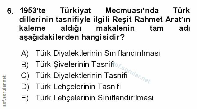 Soru 6