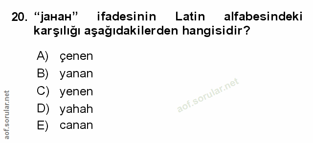Soru 20