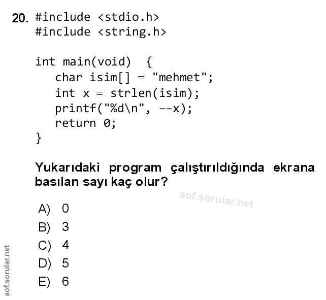 Soru 20