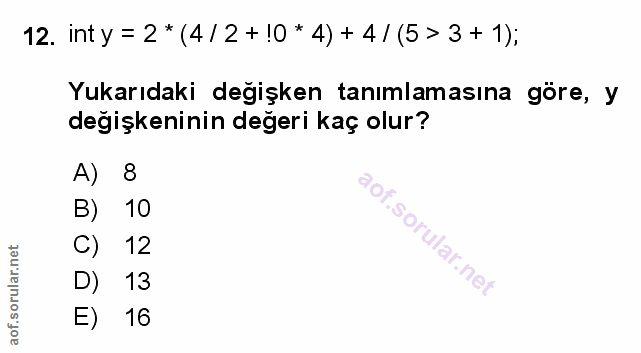 Soru 12