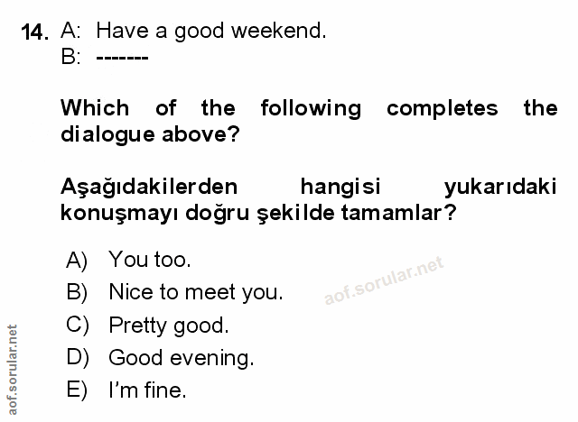 Soru 14