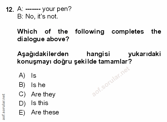Soru 12