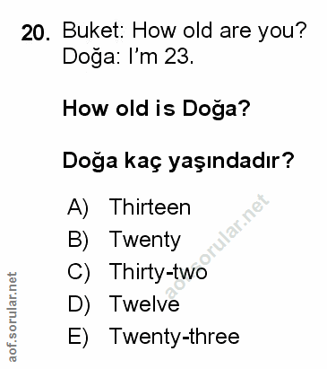 Soru 20