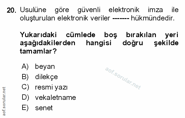 Soru 20