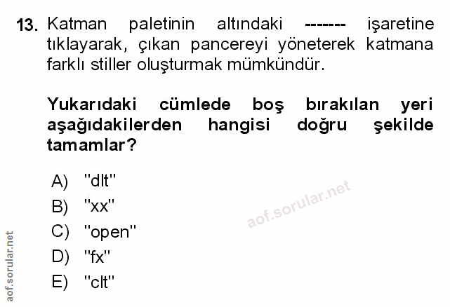 Soru 13