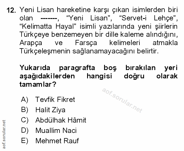 Soru 12
