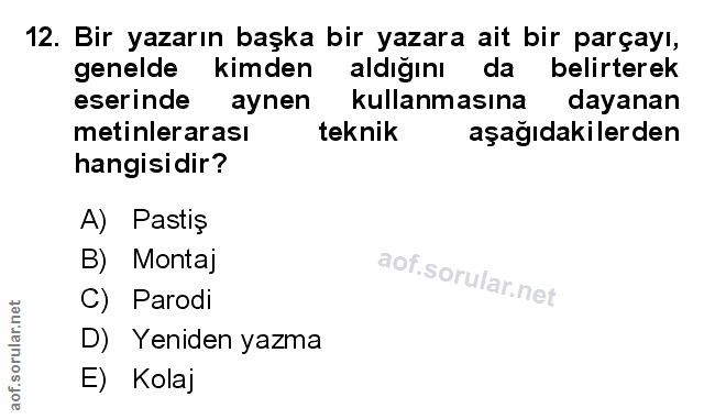 Soru 12