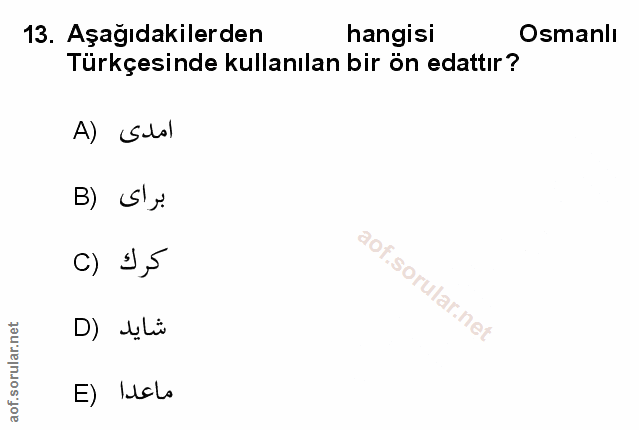 Soru 13