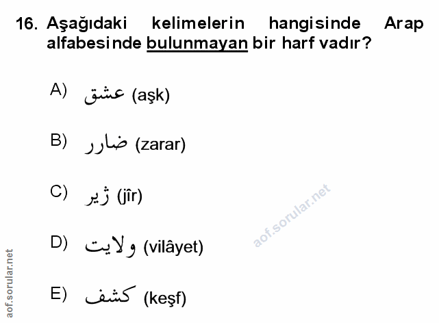 Soru 16