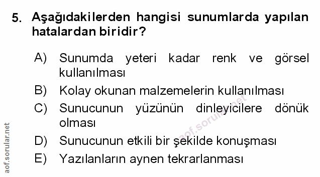 Soru 5