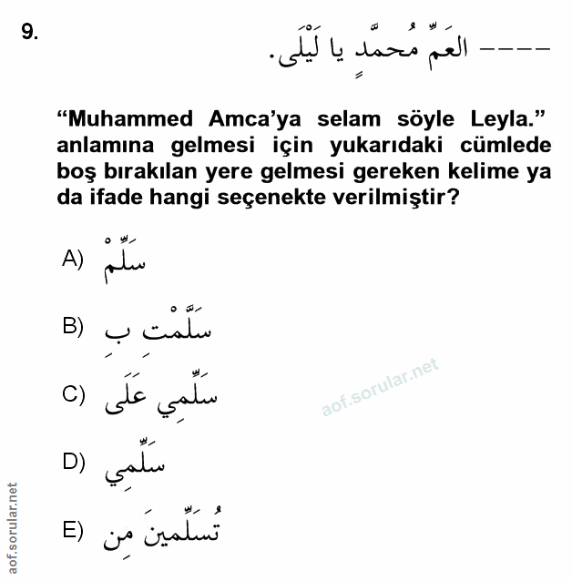 Soru 9