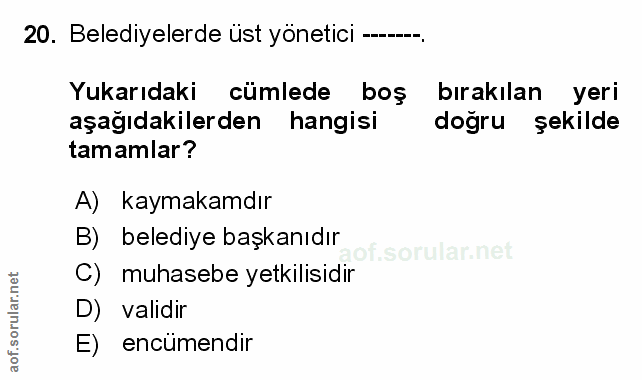 Soru 20