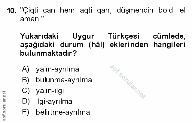 Soru 10