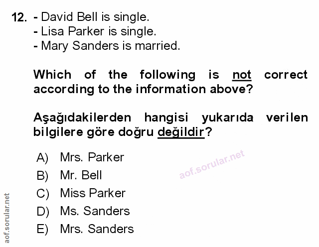 Soru 12