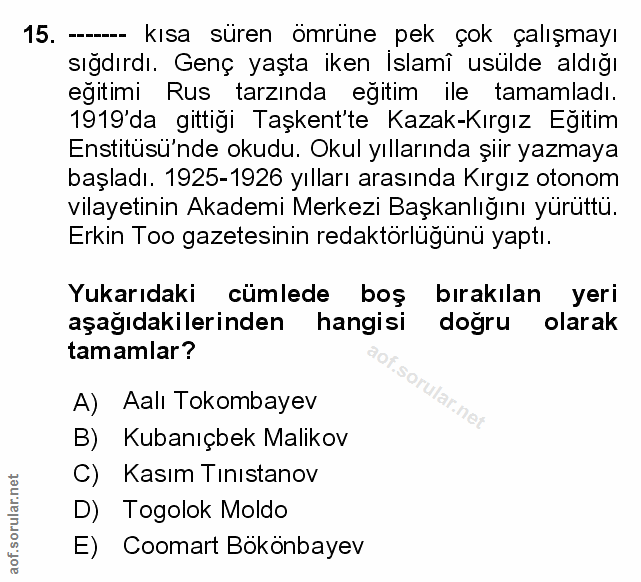 Soru 15