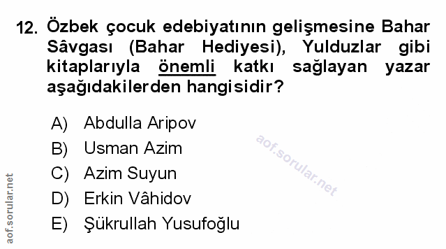 Soru 12