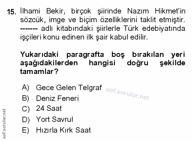 Soru 15
