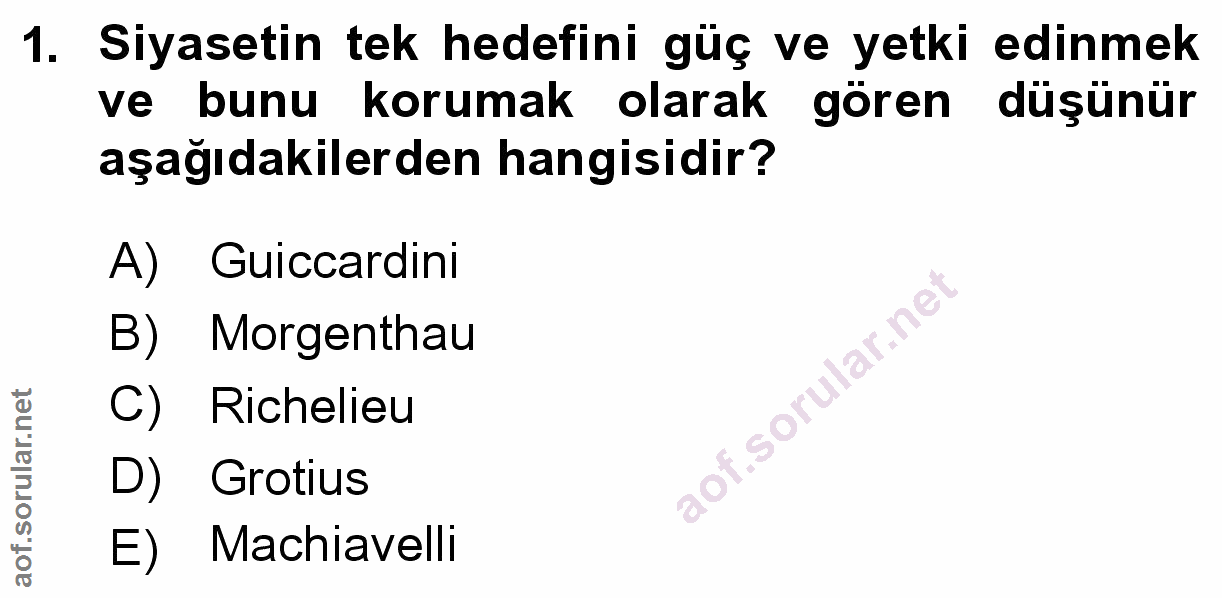 Soru 1